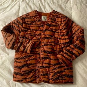 ANINE BING Andy Bomber Quilted Jacket (Orange)